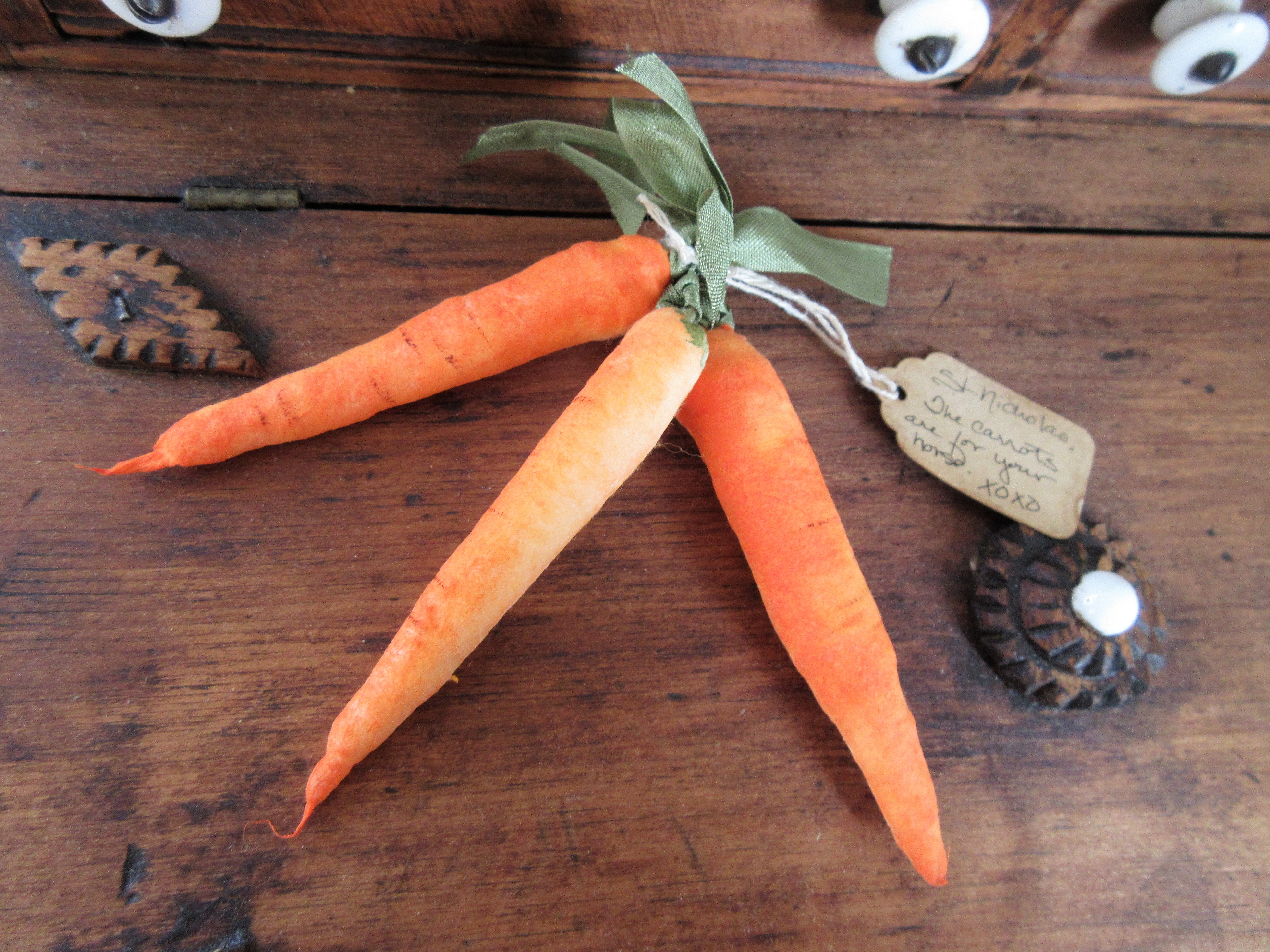 spun cotton carrots